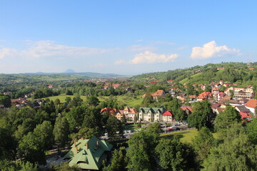 View of the surroundings from Bran Castle