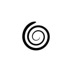 Floral swirl icon vector illustration