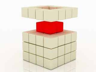 Obraz premium leader. best .3d Render.