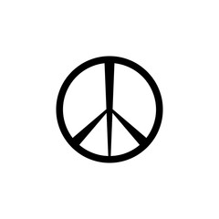 Peace icon flat vector illustration
