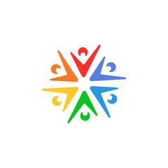 Unity icon flat vector illustration