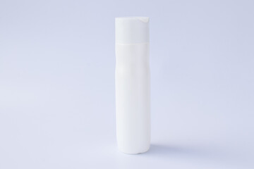 Cosmetic package collection for foams, shampoo on a white background. Mock up.