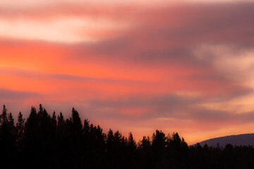 Fire In The Sky Over Yellowstone