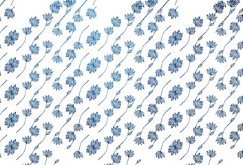 Light BLUE vector doodle layout.