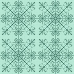 seamless pattern with snowflakes