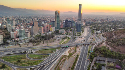 SUNSET AND NIGHT IN SANTIAGO - CHILE