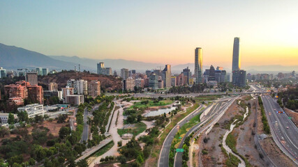 SUNSET AND NIGHT IN SANTIAGO - CHILE