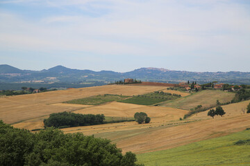 Fototapeta na wymiar Panorama on the Umbrian countryside, Italy