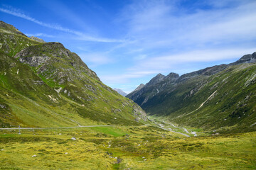 Obraz premium Trekking on a summer day in the Montafon valley, Vorarlberg Austria