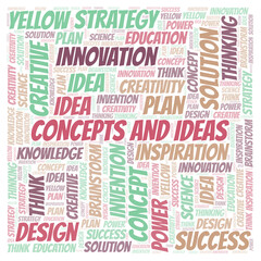 Fototapeta premium Concepts And Ideas typography word cloud create with the text only.