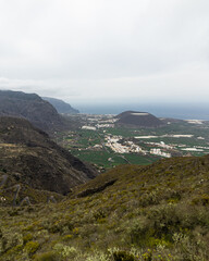 View of the Tierra del Trigo during a cloudy day, Tenerife