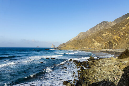 View of the Benijo beach