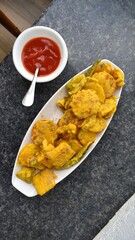 Indian fried snacks.