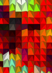 Naklejka premium Abstract Colorful Geometrical Artwork Poster,Abstract Graphical Art Background Texture,Modern Conceptual Art,Synthwave Aesthetic Poster Print,3D Rendering,3D Illustration 