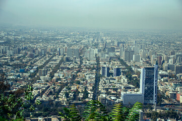 Fototapeta premium Great metropolis, Santiago de Chile, South America