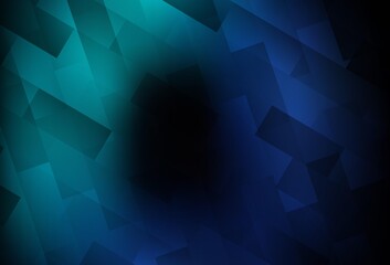Obraz premium Dark BLUE vector background in polygonal style.