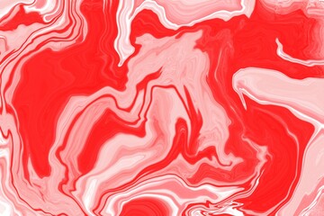 Pink red and white love romance Valentine’s Day marble effect liquified. Background texture for cards, wrapping paper, textile