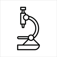 Microscope Icon. Sign, laboratory. vector isolated on with background