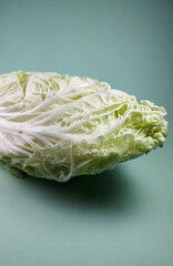 Fresh green mustard greens 