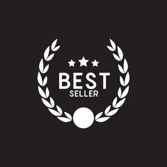 Best seller emblem label logo design template