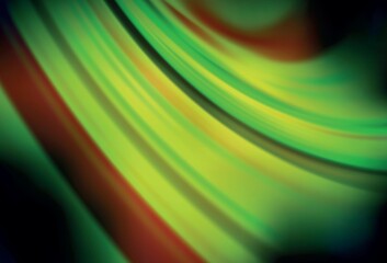 Dark Green, Yellow vector blurred bright texture.