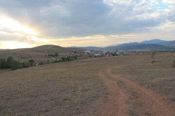 landscape of the mountains