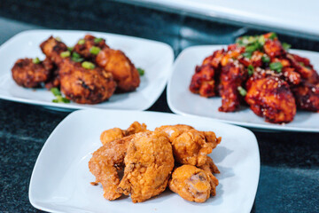 Korean Fried Chicken 3 ways