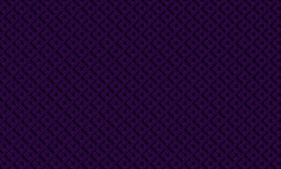 geometric diagonal checkered and stars pattern in purple tones.