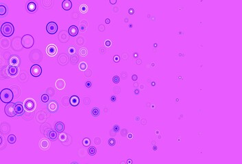 Light Purple, Pink vector template with circles.