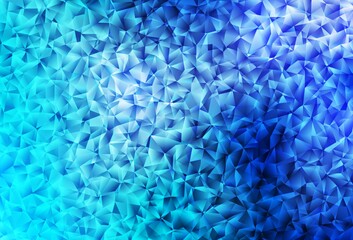 Light BLUE vector abstract mosaic backdrop.