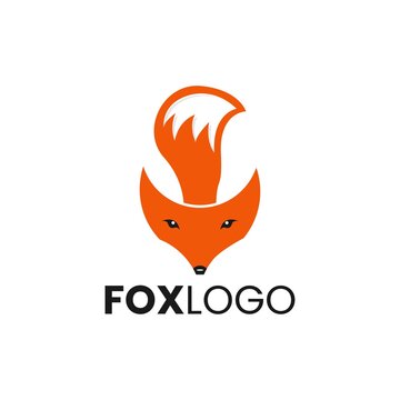 Vector image of a fox design on a white background, Vector illustration. Animal Logo.