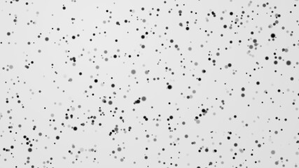 Dot white black pattern gradient texture background. Abstract  technology big data digital concept. 3d rendering.