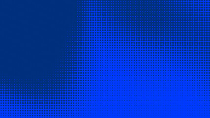 Fototapeta premium Dots halftone blue color pattern gradient texture with technology digital background. Dots pop art comics style with summer concept design.