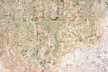 Texture of a concrete wall with cracks and scratches which can be used as a background