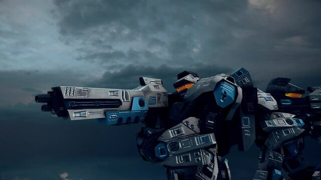  Fighter Robots in a war 02 4k
