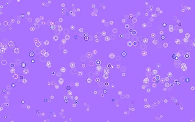 Light Purple, Pink vector pattern with spheres.