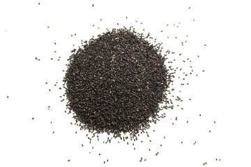 Seeds of a black sesame.