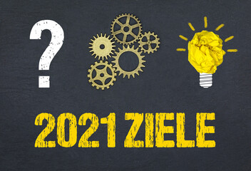 Obraz premium 2021 Ziele 