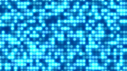 Dot  white blue pattern screen led light gradient texture background. Abstract  technology big data digital background. 3d rendering.