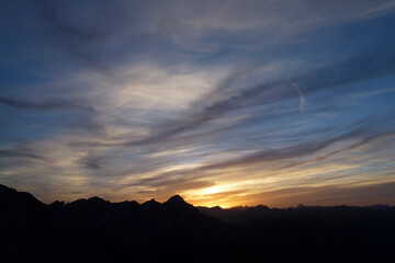 Hiking tour to Pleisspitze mountain, Tyrol, Austria