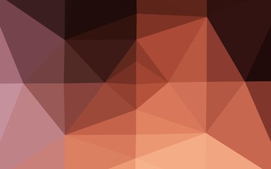 Dark Pink, Yellow vector polygonal pattern. Shining illustration, which consist of triangles. The best triangular design for your business.