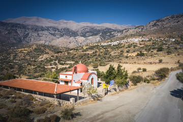 Nithafri traditional Crete village view