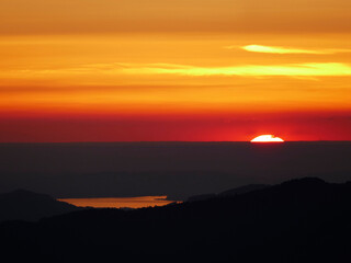 Sunset at Untersberg mountain in Berchtesgaden, Bavaria
