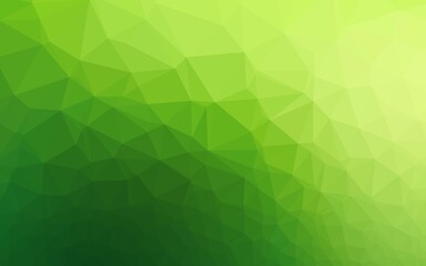 Fototapeta na wymiar Light Green vector triangle mosaic cover. An elegant bright illustration with gradient. Triangular pattern for your business design.
