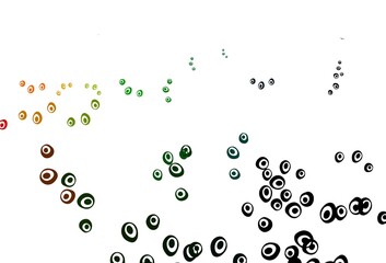 Light Multicolor, Rainbow vector template with circles.