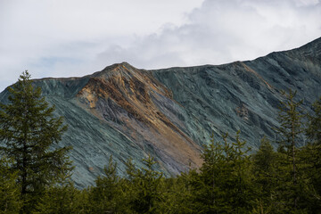 colorful sharp rocks in the yarlu river valley