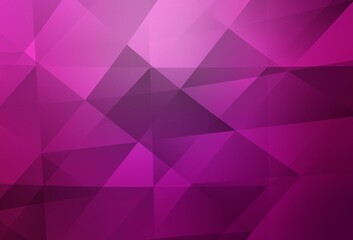 Fototapeta premium Light Pink vector gradient triangles pattern.
