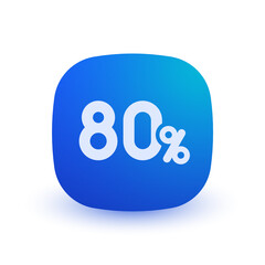 80% - Button