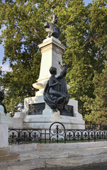 Obraz premium Monument to Gheorghe Duca in Bucharest. Romania