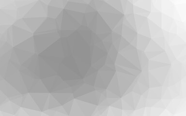 Light Silver, Gray vector blurry triangle texture. Colorful illustration in Origami style with gradient.  Textured pattern for background.